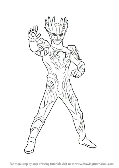 Ultraman Ginga Coloring Pages Sketch Coloring Page