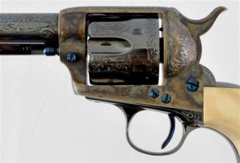 Fully Engraved Colt Model 1873 Saa 41 Revolver