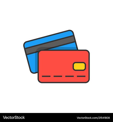 Credit Card Icon Royalty Free Vector Image Vectorstock