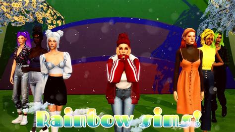 Rainbow Sims Challenge The Sims 4 Youtube