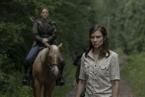 The Walking Dead Ricks Last Episode Was Also Maggie And Lauren Cohan