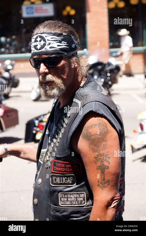 Motorcycle Gang Member Hi Res Stock Photography And Images Alamy