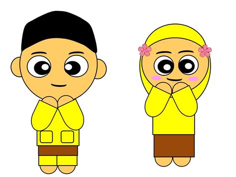12 Gambar Animasi Muslimah Anak Kecil Galeri Animasi