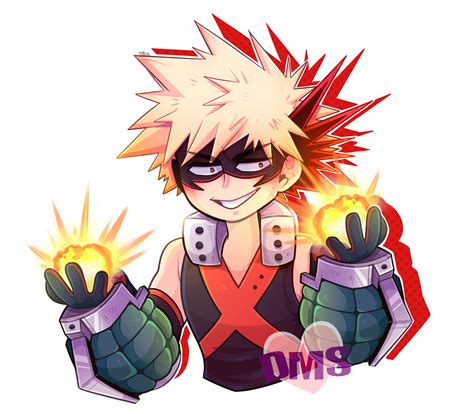 Voir cette épingle et d'autres images dans bnha par franky katsuki. Bakugou Sticker (Fanart by Me) : BokuNoHeroAcademia