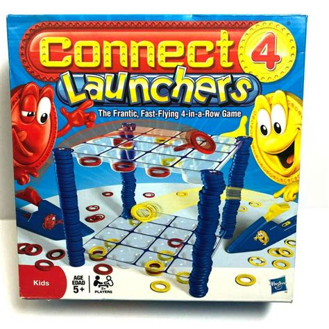 Connect 4 Launchers Game 4 In A Row Hasbro Ages 5 Complete Hasbro In