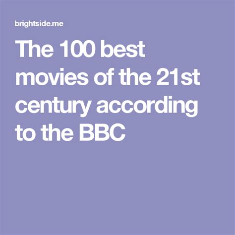 The 100 Best Movies Of The 21st Century According To The Bbc