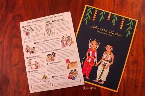 Cute Indian Cartoon Wedding Invitation Card Wedding Invitation Posters Engagement Invitation