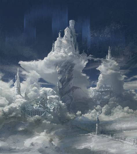 Cloud Castle Jiang Shuainan Fantasy Landscape Fantasy Art