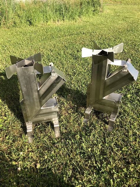 It's a strong material that looks great and whose durability allows it to last much longer than other similar. Stainless steel accessorized Rocket Stove | Etsy in 2020 ...