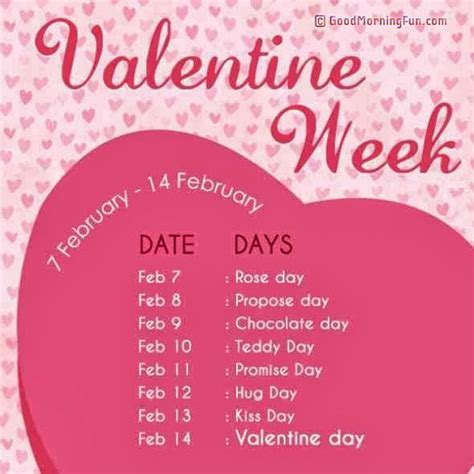 Here's your guide to buying romantic gifts, finding things to do and generally winning at valentine's day. Valentine Week 2020 - Wishes & Quotes - Good Morning Fun