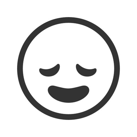 Icône Calme Emo émoticône Emoji Dans Emoticons Filled