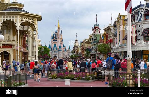 Main Street Usa In Magic Kingdom Theme Park Walt Disney World Stock