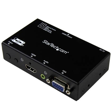 Vga to hdmi kablo dönüştürücü 4674p converter görüntü ve ses çevirici adaptör tv televizyon konnektö. StarTech.com 2x1 HDMI+VGA to HDMI Converter Switch w ...