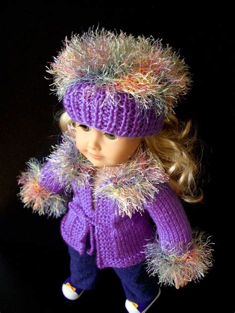 beginner level knitting pattern for american girl 18 inch doll etsy
