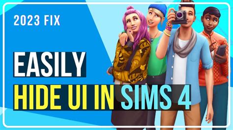 How To Hide Or Scale Sims 4 Ui Youtube