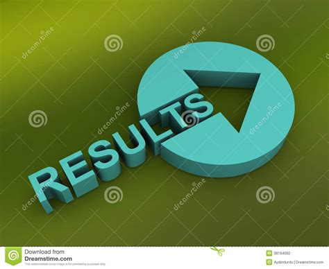 3d results sign stock illustration. Illustration of graphical - 38194092