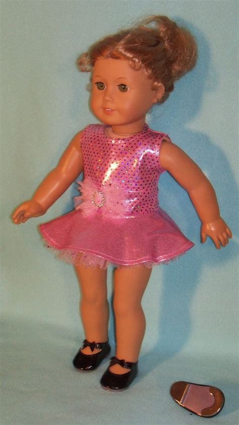 18 inch doll pink jazz and tap dancing outfit etsy doll clothes american girl american girl