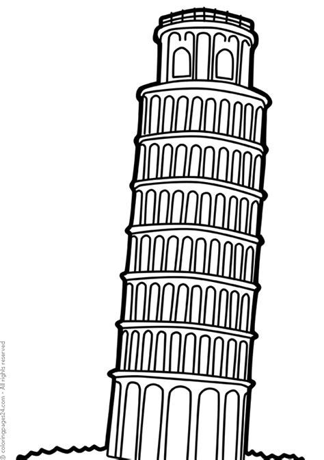 Famous Buildings 13 Coloring Pages 24