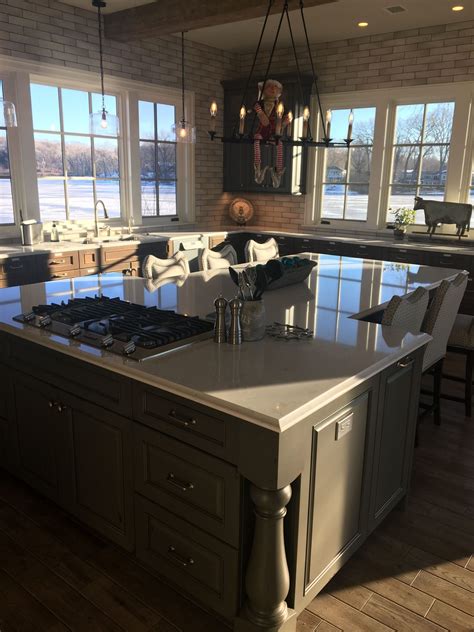 Maybe you would like to learn more about one of these? L Shaped Kitchen island with Seating Lovely T Shaped ...