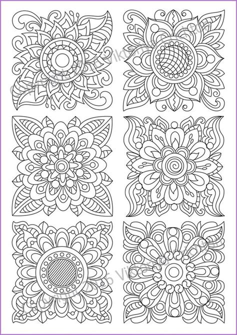 Print coloring pages online or download for free. Сoloring page doodle flowers printable for adults ...