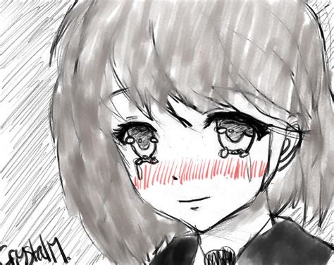 Anime Girl Im Not Sad By Crystalmoonsart On Deviantart