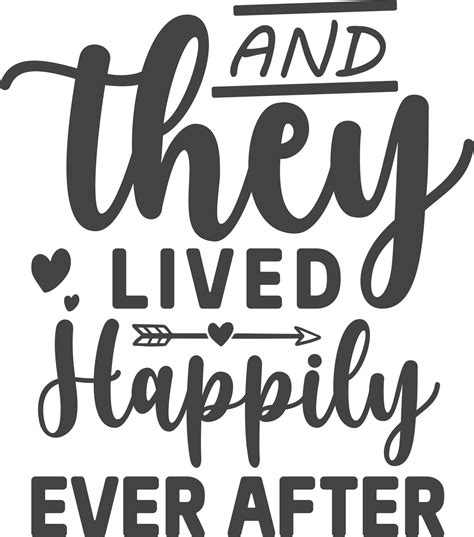 And They Lived Happily Ever After 14407958 Vector Art At Vecteezy