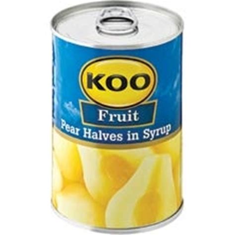 Cfs Home Koo Pear Halves Can 410g