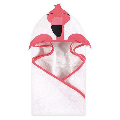Hudson Baby Modern Flamingo Hooded Towel In Pink Bed Bath And Beyond