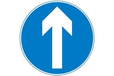 Thông Tin Về Circular Traffic Signs With Blue Background Are Used For