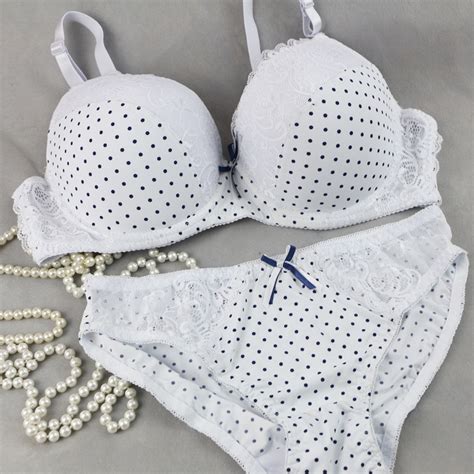 White Sexy Lace Bras Set For Women Wife Girl As Gift Plus Size C