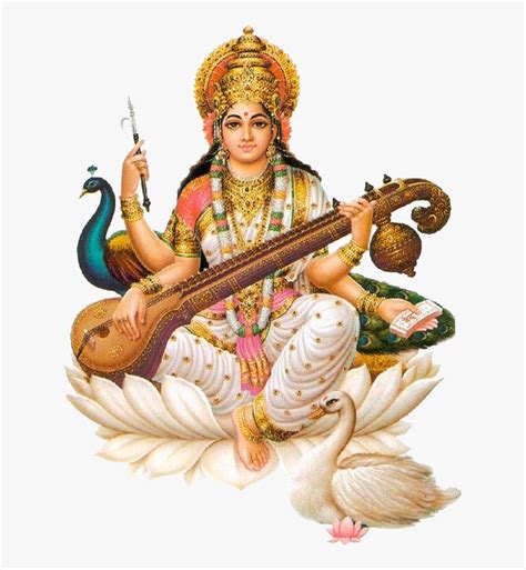 Saraswati Puja Basant Panchami Saraswati Mata Hd Hd Png Download