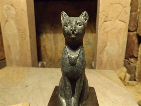 Egyptian Cat Statue Sculpture Of Bast Bastet Music Goddess Joy