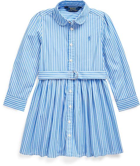 Girls Striped Cotton Shirtdress Ralph Lauren Long Sleeve Shirt