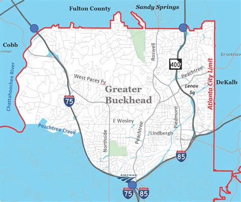Map Of Buckhead Atlanta Ga Map Of Atlantic Ocean Area