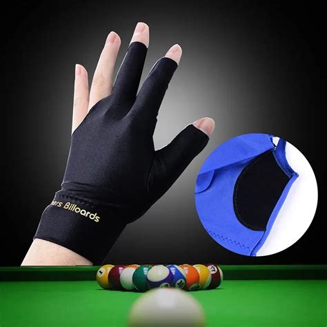 1pc Spandex Snooker Billiard Cue Glove Pool Left Hand Open Three Finger