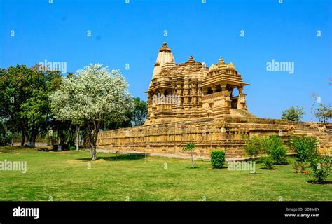 Chitragupta Hindu Temple Against Blue Sky Khajuraho Madhya Pradesh