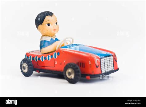 old tin toy model car Stock Photo - Alamy