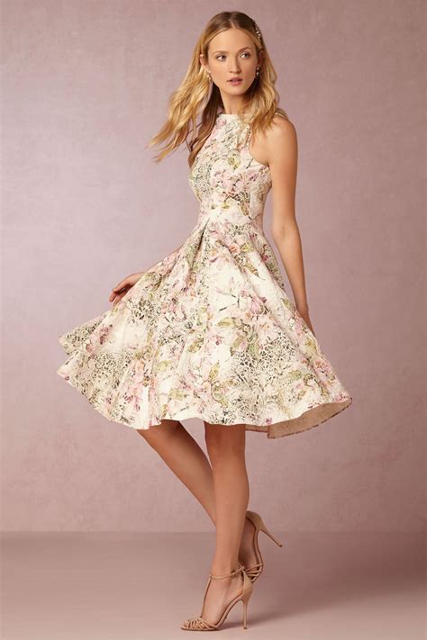 Floral Patterned Fit And Flare Dress Gardenia Dress From Adrianna