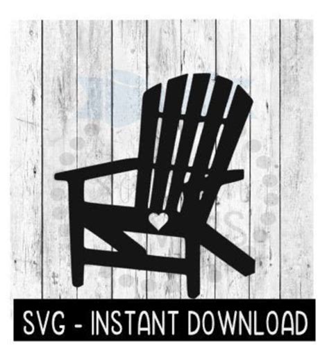 Adirondack Chair Beach Summer Svg Svg Files Instant Etsy