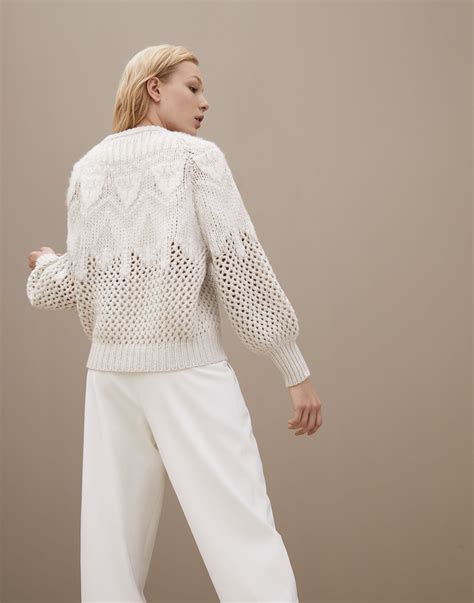 Crewneck Sweater 192m52318100 Woman Knitwear Brunello Cucinelli