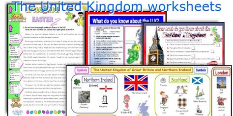 The United Kingdom Worksheets