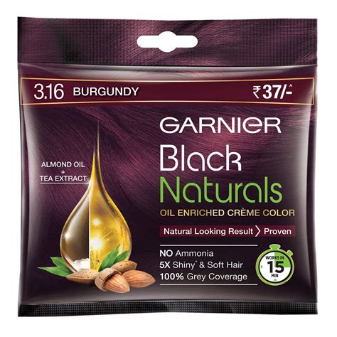 Garnier Black Naturals Oil Enriched Cream Hair Color 316 Natural