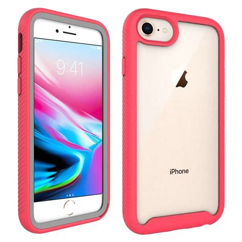 For Apple Iphone 7 8 Se 2020 Case By Insten Shockproof Heavy Duty Bumper Hard Plastic Soft