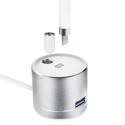 Sometimes apple pencil stops charging at 25% or lower. KeyEntre Apple Pencil Charging Dock with Built-in Cable ...