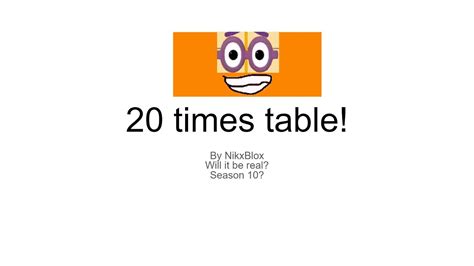 Numberblocks Times Table Numberblocks X Finds Out His