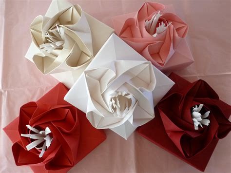 Origami Rose Boxes For Jewelry Jewelry Making Journal