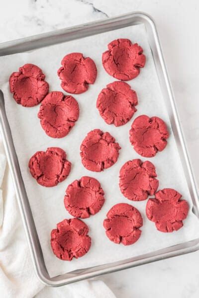 Red Velvet Thumbprint Cookies Julie S Eats Treats