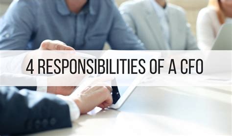 4 Responsibilities Of A Cfo Finance Tips Business Accounting Blog