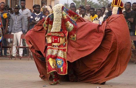 Benin Egungun Masquerade Set Design Theatre Benin West Africa