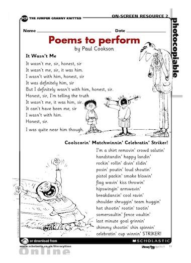 Poems To Perform Primary Ks2 Teaching Resource Scholastic
